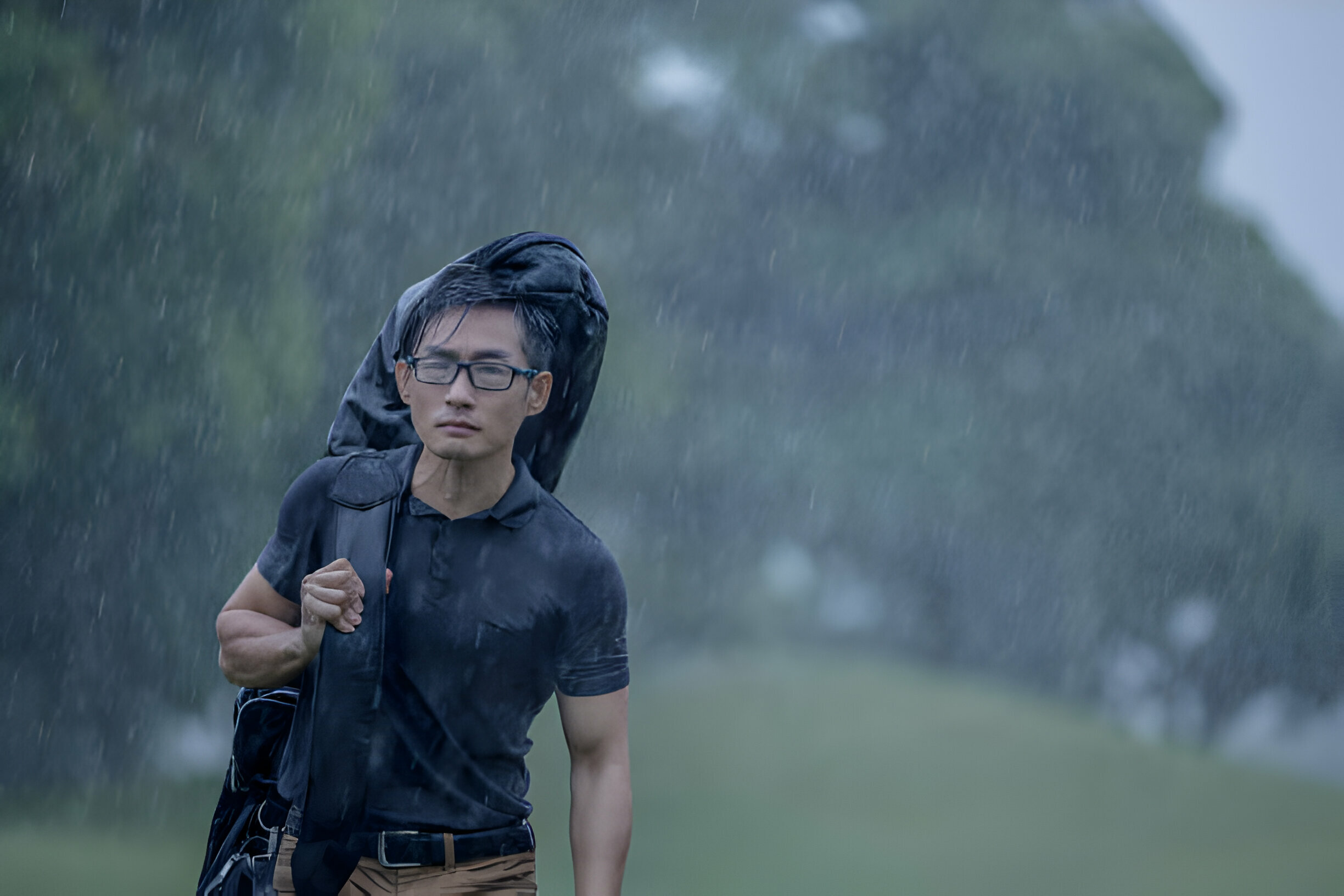 golf bag water damage